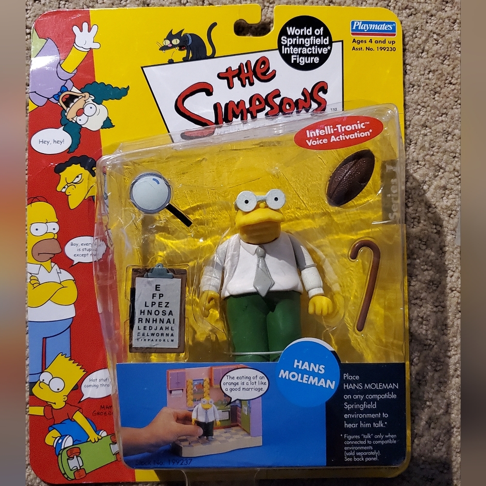 Hans Moleman Action Figure - Green and White